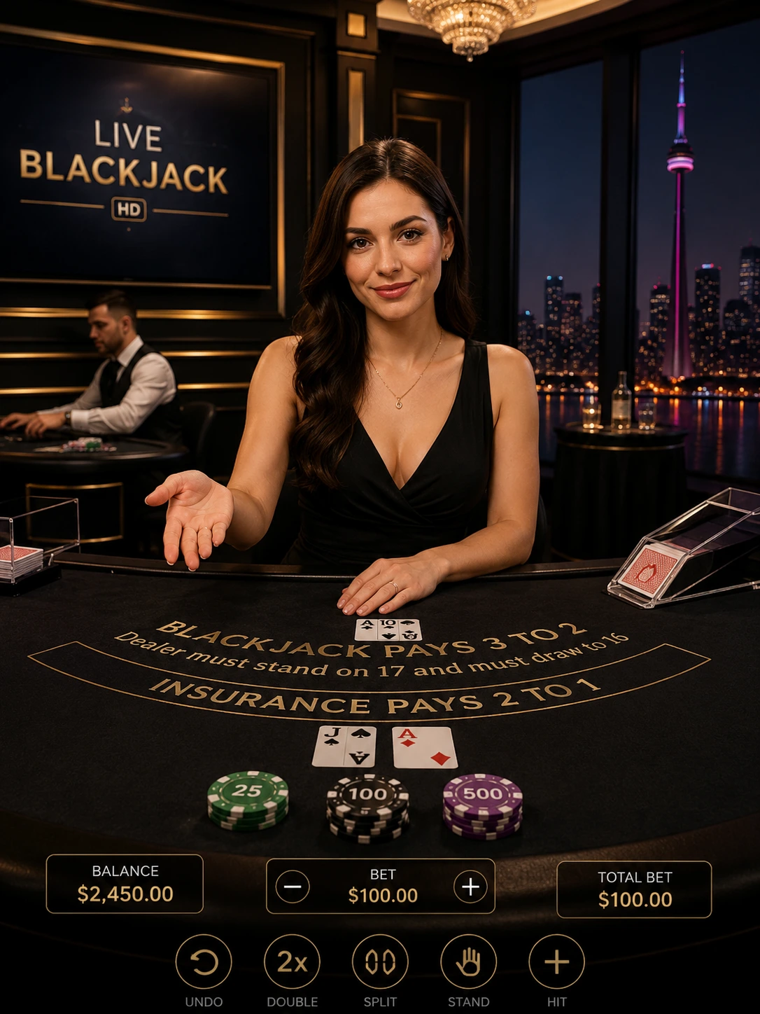 Experience professional live dealer casino games in Canada